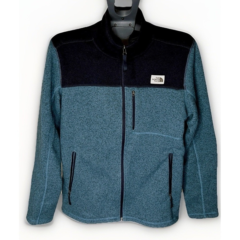 The North Face Blue/Teal Fleece‎ Zip Up Jacket Men's Size Large